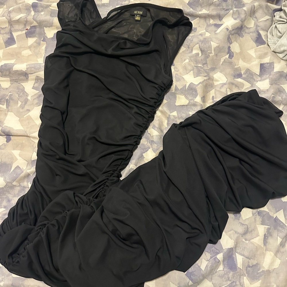 AFRM black mesh dress